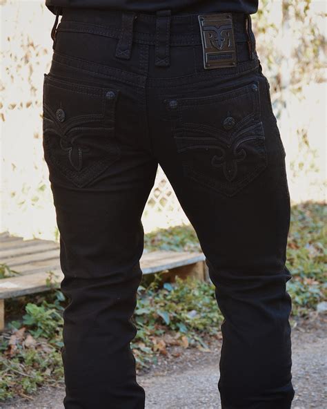 rock revival jeans black|Amazon.com: Rock Revival Jeans Mens Black